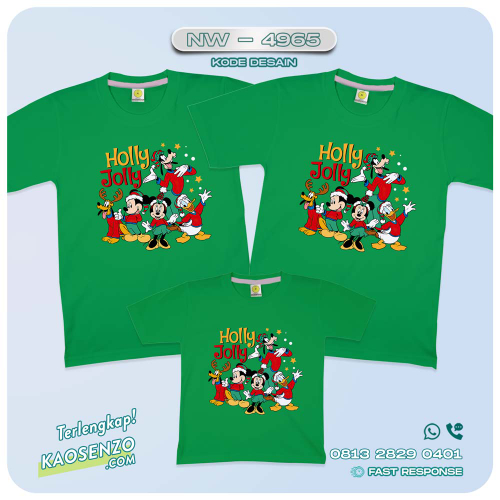 Baju Kaos Couple Keluarga Natal | Kaos Family Custom Christmas | Kaos Natal - NW 4965