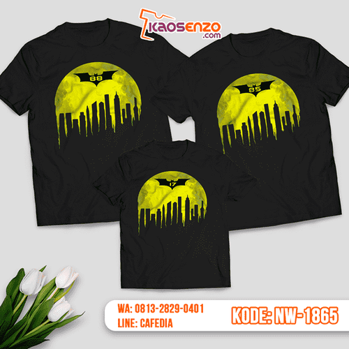Baju Kaos Couple Keluarga Batman | Kaos Family Custom | Kaos Batman - NW 1865
