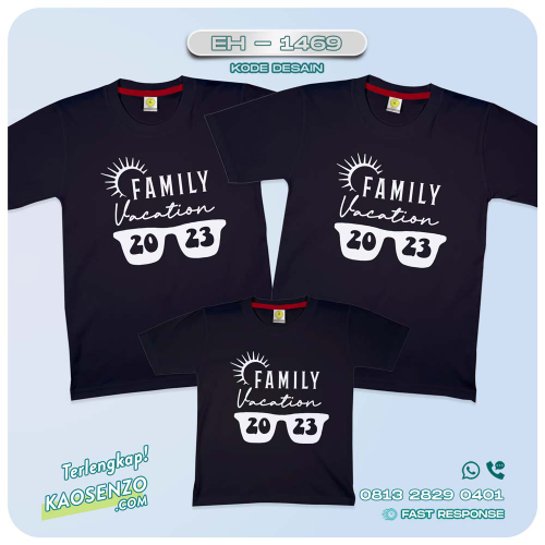 Baju Kaos Couple Keluarga Traveling | Kaos Couple Family Gathering | Kaos Liburan Keluarga | Kaos Traveling - EH 1469