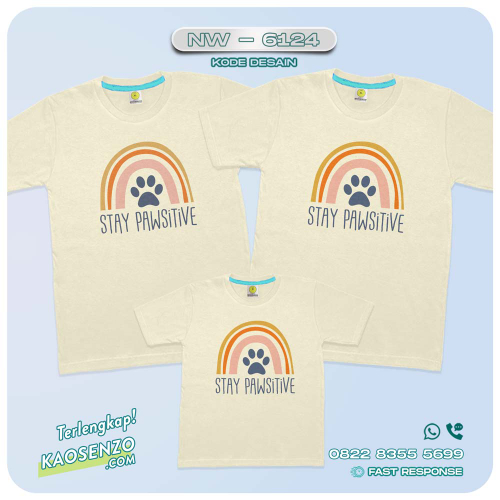 Baju Kaos Couple Keluarga Boho Rainbow | Kaos Family Custom Boho Rainbow | Kaos Boho Rainbow - NW 6124