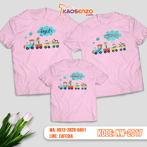 Baju Kaos Couple Keluarga Train | Kaos Family Custom | Kaos Train - NW 2017