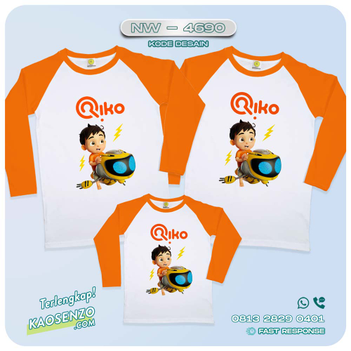 Baju Kaos Couple Keluarga Riko The Series| Kaos Family Custom | Kaos Riko The Series NW 4690