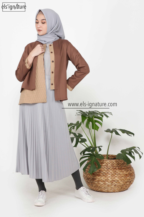 Ossie Blouse-Outer Brown