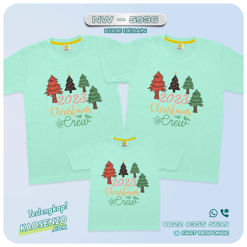 Baju Kaos Couple Keluarga Natal | Kaos Family Custom Christmas | Kaos Natal - NW 5936