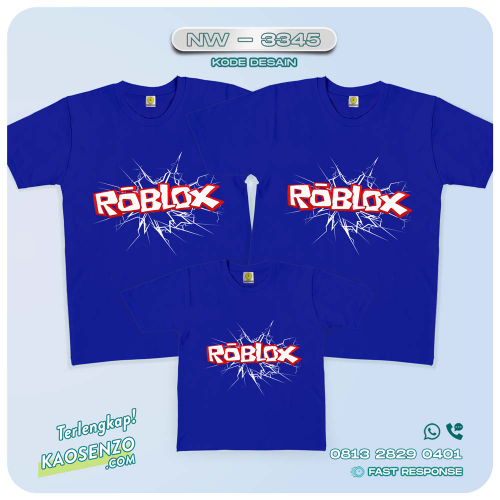 Baju Kaos Couple Keluarga Roblox | Kaos Family Custom | Kaos Roblox - NW 3345