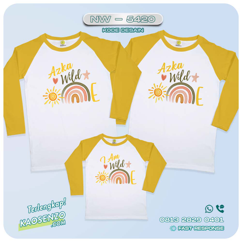 Baju Kaos Couple Keluarga Boho Rainbow| Kaos Ultah Anak Boho Rainbow | Kaos Boho Rainbow - NW 5420