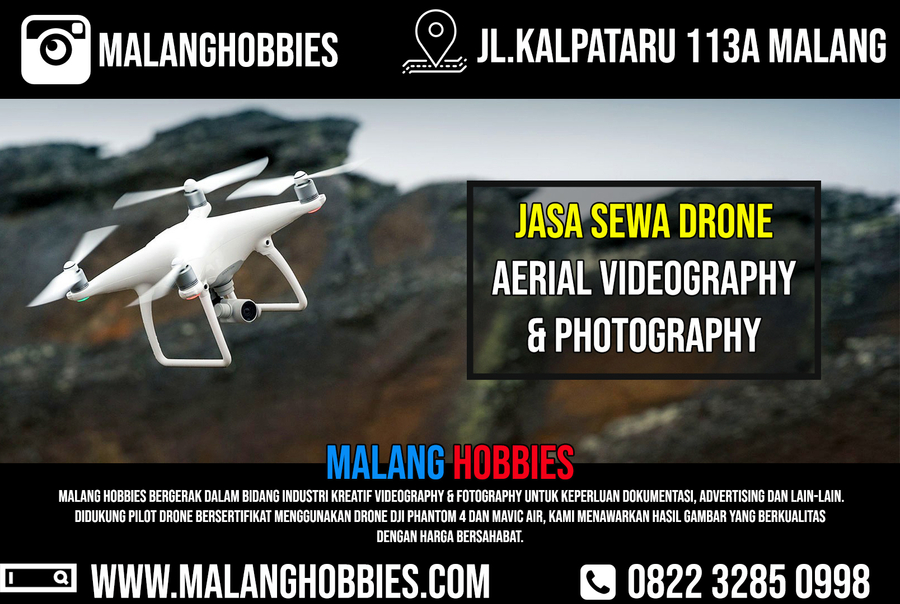 Harga sewa drone on sale dan pilot