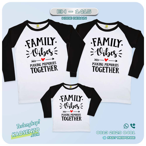 Baju Kaos Couple Keluarga Traveling | Kaos Couple Family Gathering | Kaos Liburan Keluarga | Kaos Traveling - EH-1415