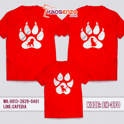 Baju Kaos Couple Keluarga | Kaos Family Custom Lion King - EH 370