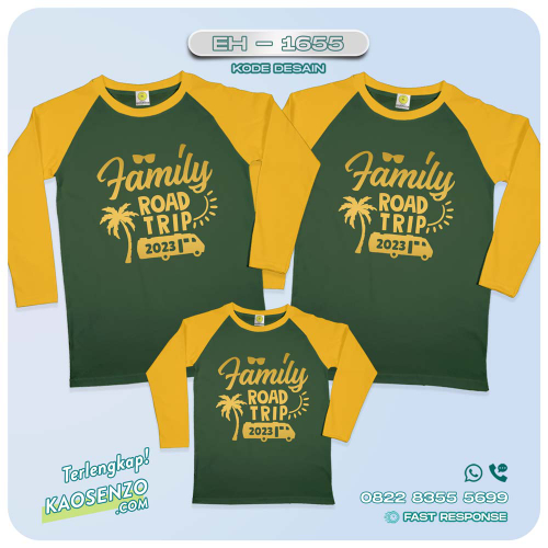 Baju Kaos Couple Keluarga Traveling | Kaos Couple Family Gathering | Kaos Liburan Keluarga | Kaos Traveling - EH-1655