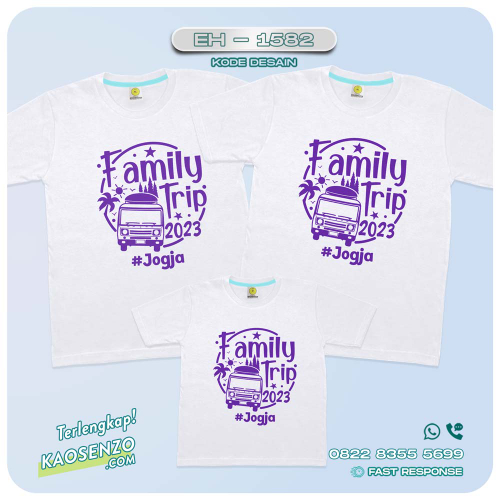 Baju Kaos Couple Keluarga Traveling | Kaos Couple Family Gathering | Kaos Liburan Keluarga | Kaos Traveling - EH 1582