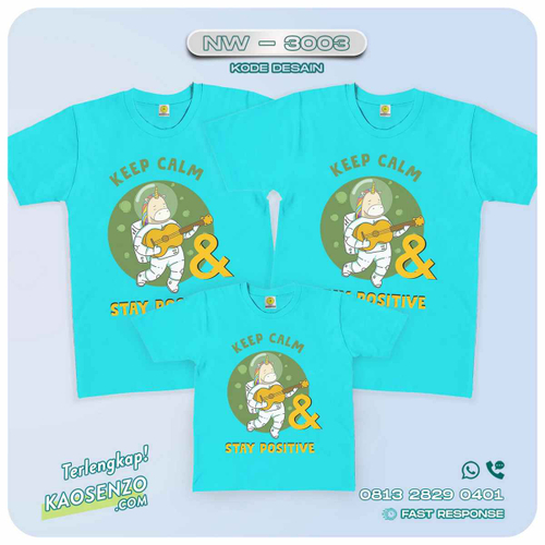 Baju Kaos Couple Keluarga Unicorn | Kaos Family Custom | Kaos Unicorn - NW 3003