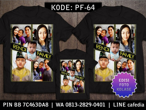 Baju Kaos Couple Keluarga | Kaos Family Custom Foto - PF 64