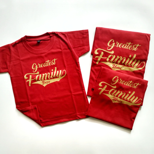 Kaos Couple Keluarga | Anak & Dewasa | Kaos Parodi Gratis Ganti Nama/Tulisan