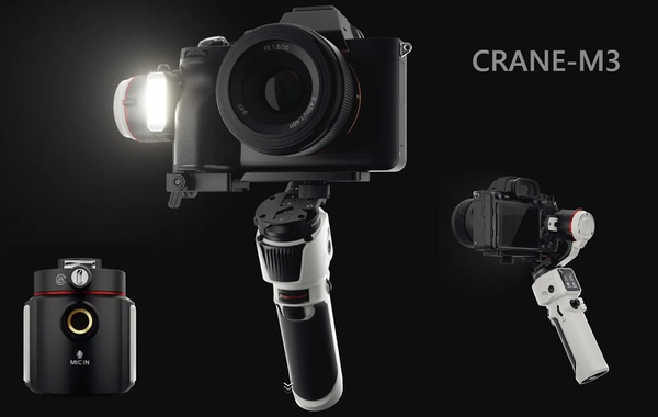 Zhiyun Crane M3 Gimbal All In One Yang Di Lengkapi Dengan Lampu MIni ...