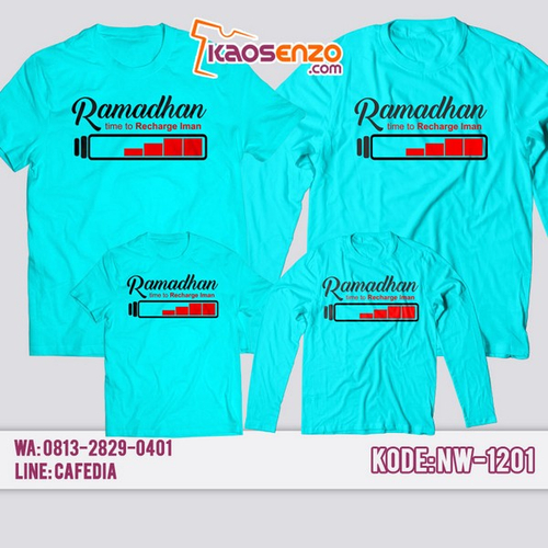 Baju Kaos Couple Keluarga Ramadhan | Kaos Family Custom | Kaos Custom Tulisan - NW 1201