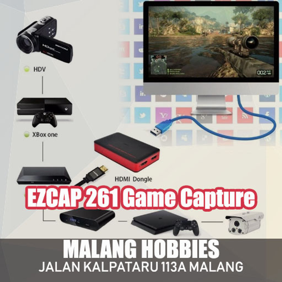 EZCAP HD60 GAME CAPTURE - Blossom Toko Komputer - Malang