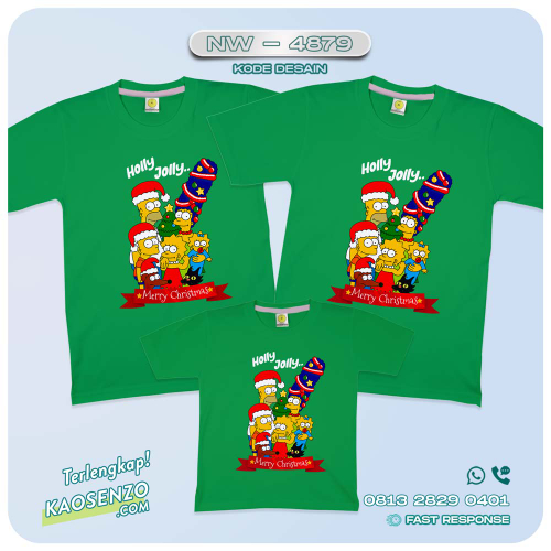 Baju Kaos Couple Keluarga Natal | Kaos Family Custom Christmas | Kaos Natal - NW 4879