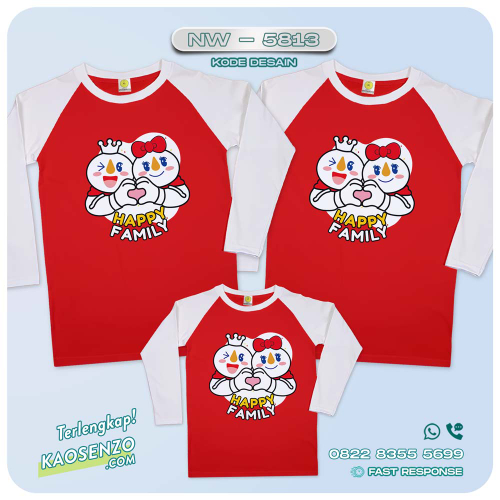 Baju Kaos Couple Keluarga Ice Cream Mixue | Kaos Ultah Anak Es Krim Mixue | Kaos Mixue - NW 5813