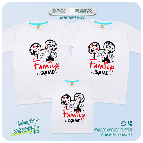 Baju Kaos Couple Keluarga Mickey Mouse| Kaos Family Mickey Mouse | Kaos Mickey Mouse - NW 5480