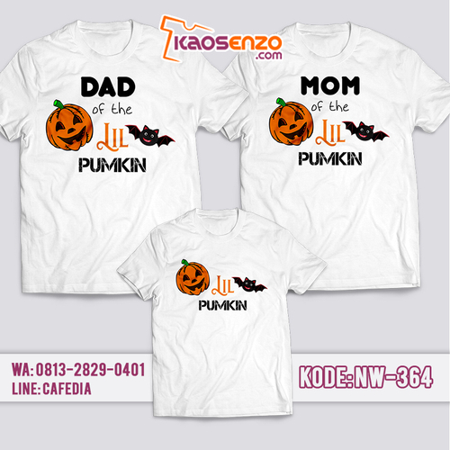 Baju Kaos Couple Keluarga | Kaos Family Custom Halloween - NW 364