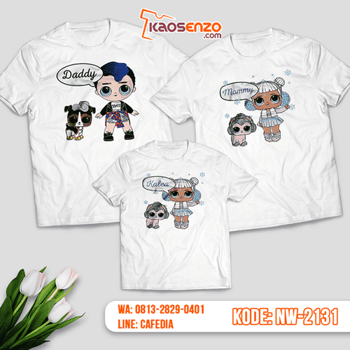 Baju Kaos Couple Keluarga LOL Doll | Kaos Family Custom | Kaos LOL Doll - NW 2131