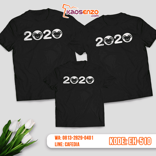Baju Kaos Couple Keluarga | Kaos Family Custom Imlek 2020 - EH 510