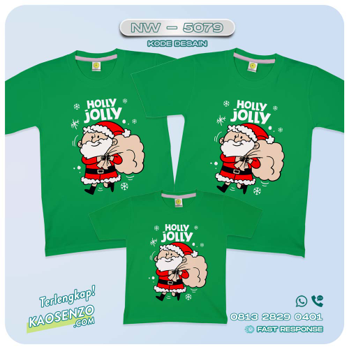 Baju Kaos Couple Keluarga Natal | Kaos Family Custom Christmas | Kaos Natal - NW 5079