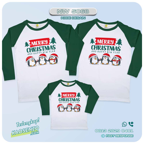 Baju Kaos Couple Keluarga Natal | Kaos Family Custom Christmas | Kaos Natal NW 5068