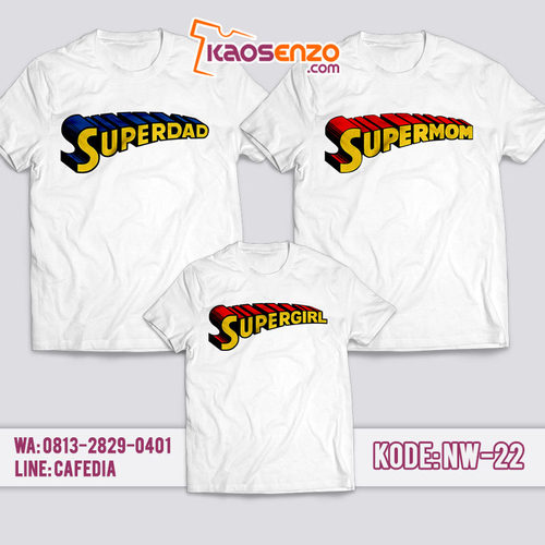 Baju Couple Keluarga | Baju Kaos Superman Anak | Baju Kaos Ultah Motif Superman