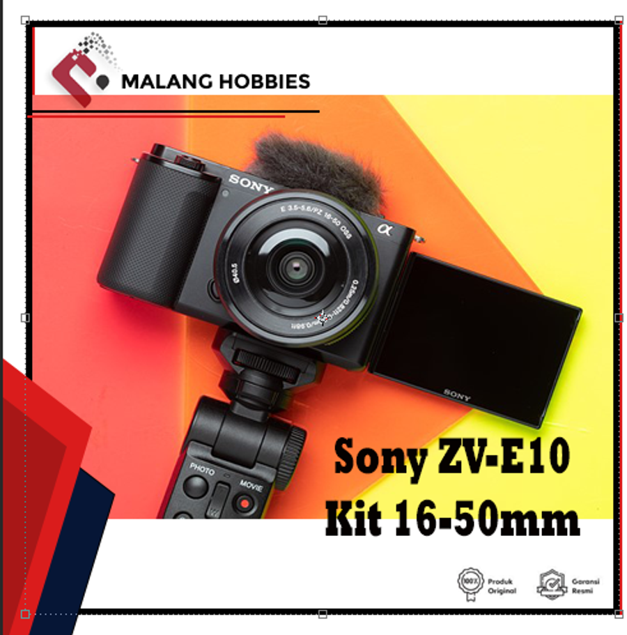 Sony ZV-E10 Kit 16-50mm / Sony ZV E10 Garansi Resmi