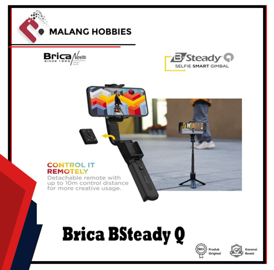 Brica B-Steady Q Selfie Smart Gimbal Garansi Resmi - Brica BSteady Q