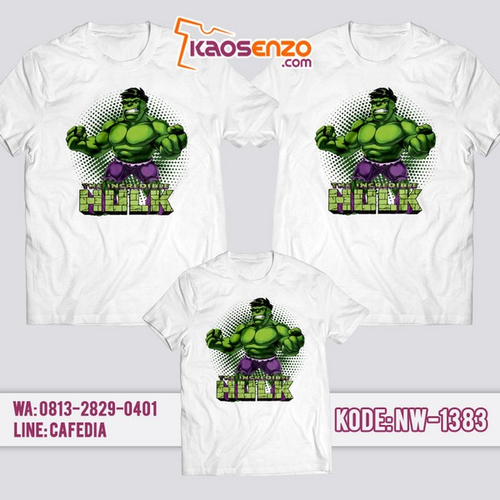 Baju Kaos Couple Keluarga Hulk | Kaos Family Custom | Kaos Hulk - NW 1383