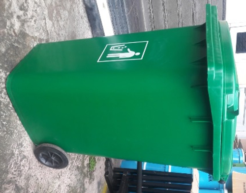 Tong sampah dorong plastik 240 liter