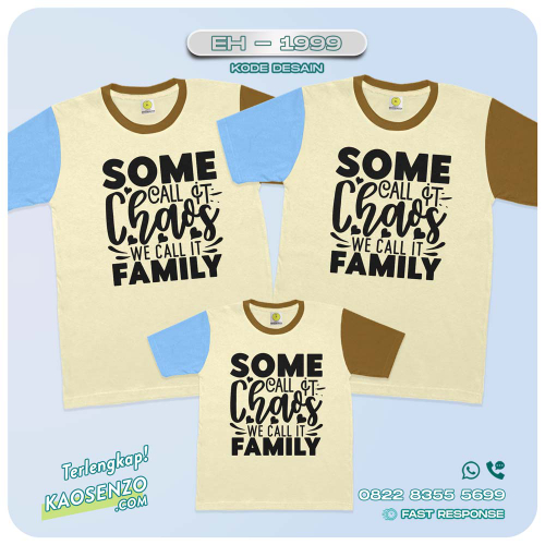 Baju Kaos Couple Keluarga Tipografi | Kaos Custom Family Quotes | Kaos Motif Tipografi - EH 1999