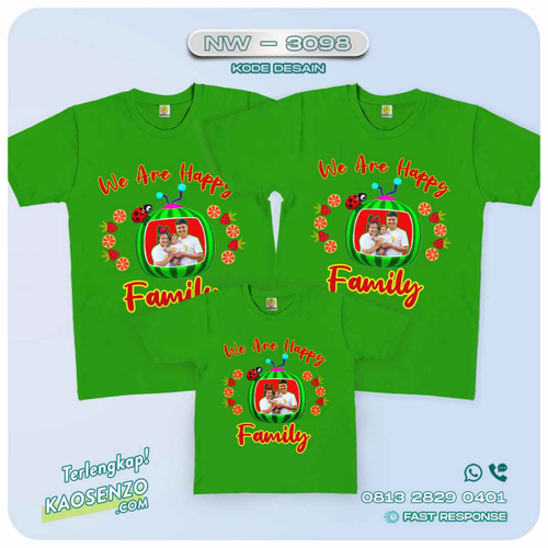 Kaos Couple Keluarga Cocomelon | Kaos Ultah Anak | Kaos Cocomelon - NW 3098