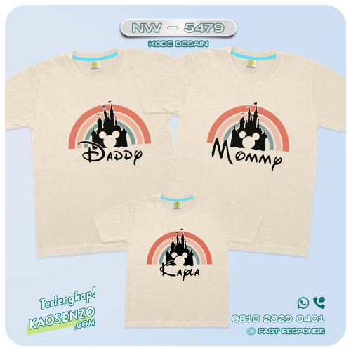 Kaos Couple Keluarga Mickey Mouse | Kaos Ulang Tahun Anak | Kaos Mickey Mouse - NW 5479