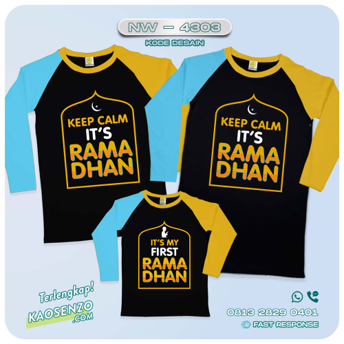 Baju Kaos Couple Keluarga Ramadhan | Kaos Family Custom | Kaos Ramadhan - NW 4303
